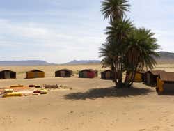 Campement dans le désert de Zagora
