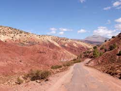 Route entre la Kasbah de Télouet et Aït Ben Haddou