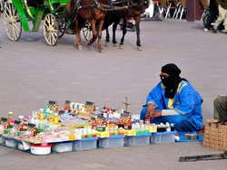 Vendeur à Jemaa el-Fna